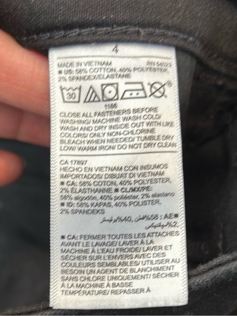 Old Navy Black Rockstar Built in Warm Jeans – 4 - Picture 4 of 9